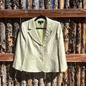 Floral brocade blazer